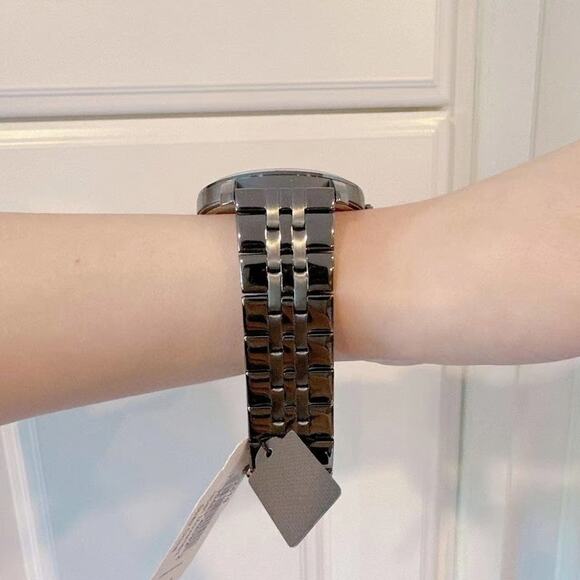 NWT Fossil BQ2419 Lux Luther Three-Hand Smoke Stainless Steel Watch - Picture 2 of 8